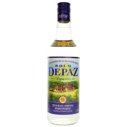 Image of the front of the bottle of the rum Blanc