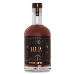 Image of the front of the bottle of the rum Rammstein Premium Rum