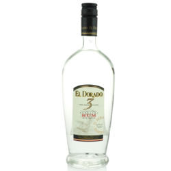 Image of the front of the bottle of the rum El Dorado 3