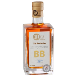Image of the front of the bottle of the rum Old Barbados BB