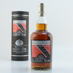Image of the front of the bottle of the rum 1998