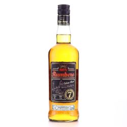 Image of the front of the bottle of the rum Ron Rumbero 7 Years