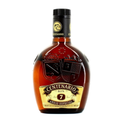 Image of the front of the bottle of the rum Centenario 7 Años Añejo Especial