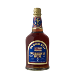 Image of the front of the bottle of the rum British Navy