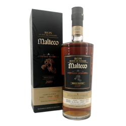 Image of the front of the bottle of the rum Malteco Vintage Reserve Small Batch