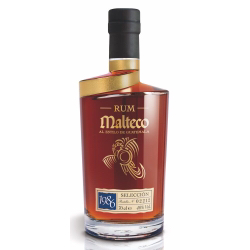 Image of the front of the bottle of the rum Malteco Seleccion