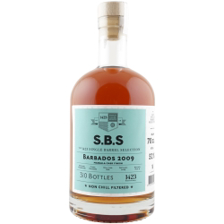 Image of the front of the bottle of the rum S.B.S Barbados - Marsala Finish