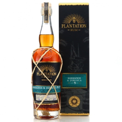 Image of the front of the bottle of the rum Plantation Single Cask Barbados & Jamaica 9