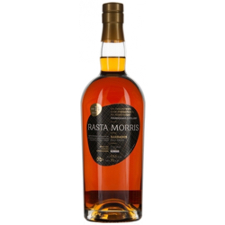 Image of the front of the bottle of the rum Rasta Morris