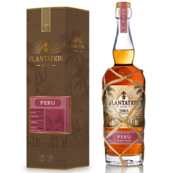 Image of the front of the bottle of the rum Plantation Peru