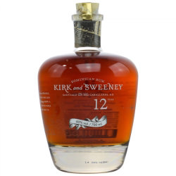 Image of the front of the bottle of the rum Kirk and Sweeney 12 Years