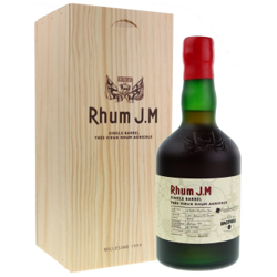 Image of the front of the bottle of the rum 21 years