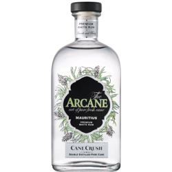 Image of the front of the bottle of the rum Arcane Cane Crush