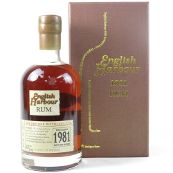 Image of the front of the bottle of the rum English Harbour 25 Years