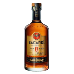 Image of the front of the bottle of the rum Reserva Ocho Rare Gold Rum