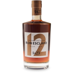 Image of the front of the bottle of the rum Ron Esclavo 12 Años