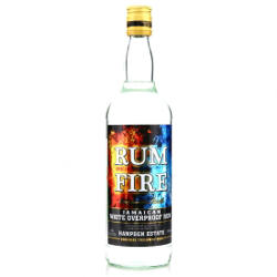 Image of the front of the bottle of the rum Rum Fire