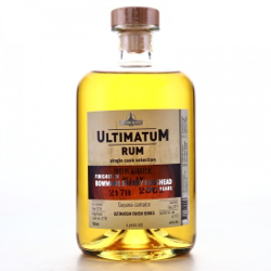 Image of the front of the bottle of the rum Ultimatum Rum (Finished in Bowmore Sherry Hogshead)