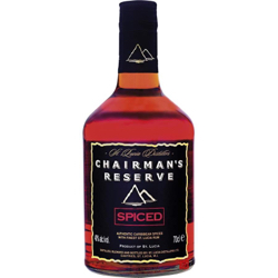 Image of the front of the bottle of the rum Chairman‘s Reserve Spiced