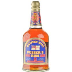 Image of the front of the bottle of the rum Overproof (Blue Label)