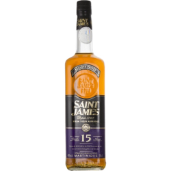 Image of the front of the bottle of the rum 15 Ans