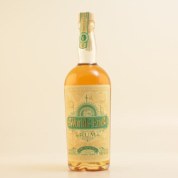 Image of the front of the bottle of the rum World‘s End Rum Tiki Spiced