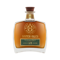 Image of the front of the bottle of the rum Sister Isles Aged 15 Years Rhum