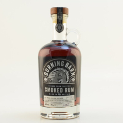 Image of the front of the bottle of the rum Burning Barn Smoked Rum