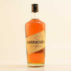 Image of the front of the bottle of the rum Barracuda Spiced Rum with a Surprising Bite