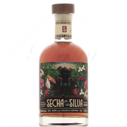 Image of the front of the bottle of the rum Secha de la Silva