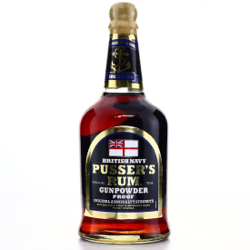 Image of the front of the bottle of the rum Gunpowder Proof (Black Label)