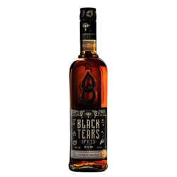Image of the front of the bottle of the rum Black Tears (Black Label)