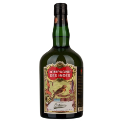 Image of the front of the bottle of the rum Latino