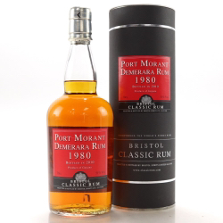 Image of the front of the bottle of the rum 1980