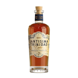 Image of the front of the bottle of the rum Santisima Trinidad 7YO
