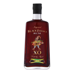 Image of the front of the bottle of the rum Black Jamaica Rum XO