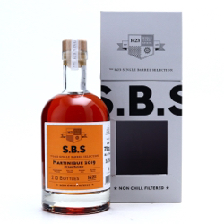 Image of the front of the bottle of the rum S.B.S Martinique 2019 PX Cask Matured