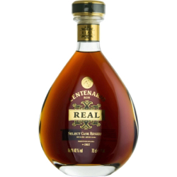 Image of the front of the bottle of the rum Centenario Real