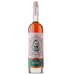 Image of the front of the bottle of the rum Ron Cristóbal Niña