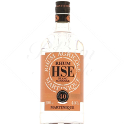 Image of the front of the bottle of the rum HSE Blanc