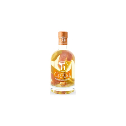 Image of the front of the bottle of the rum GRAAL Mangue Pamplemousse Les Rhums de Ced