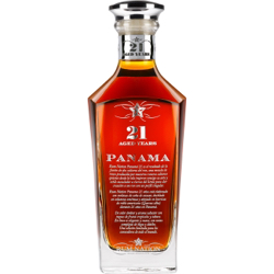 Image of the front of the bottle of the rum Panama Decanter 21 Years