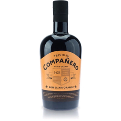 Image of the front of the bottle of the rum Companero Elixir Orange