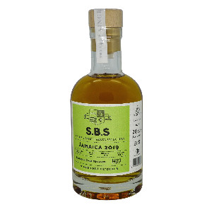 Image of the front of the bottle of the rum S.B.S Jamaica 2019 - Bourbon Cask Matured (DOK) DOK