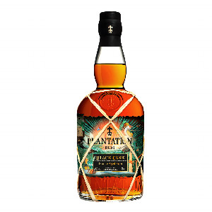 Image of the front of the bottle of the rum Plantation Black Cask Barbados & Cuba