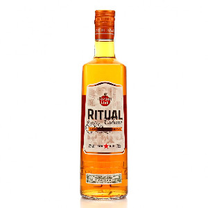 Image of the front of the bottle of the rum Ritual Cubano