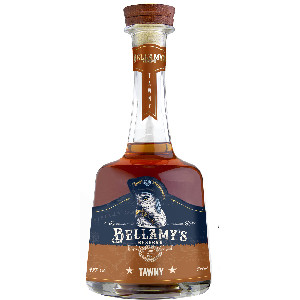 Image of the front of the bottle of the rum Bellamy‘s Reserve Tawny Rum Meets Port