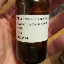 Photo of the rum Distilled by Darsa SFGD taken from user Timo Groeger