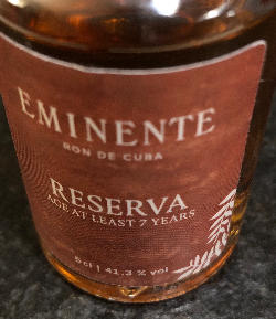 Photo of the rum Eminente Reserva 7 ans taken from user cigares 