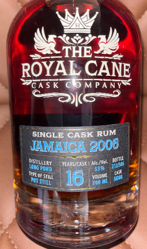 Photo of the rum The Royal Cane Cask Company Jamaica 2006 taken from user BTHHo 🥃